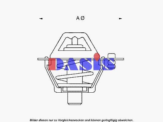 AKS DASIS Термостат, охлаждающая жидкость 750967N